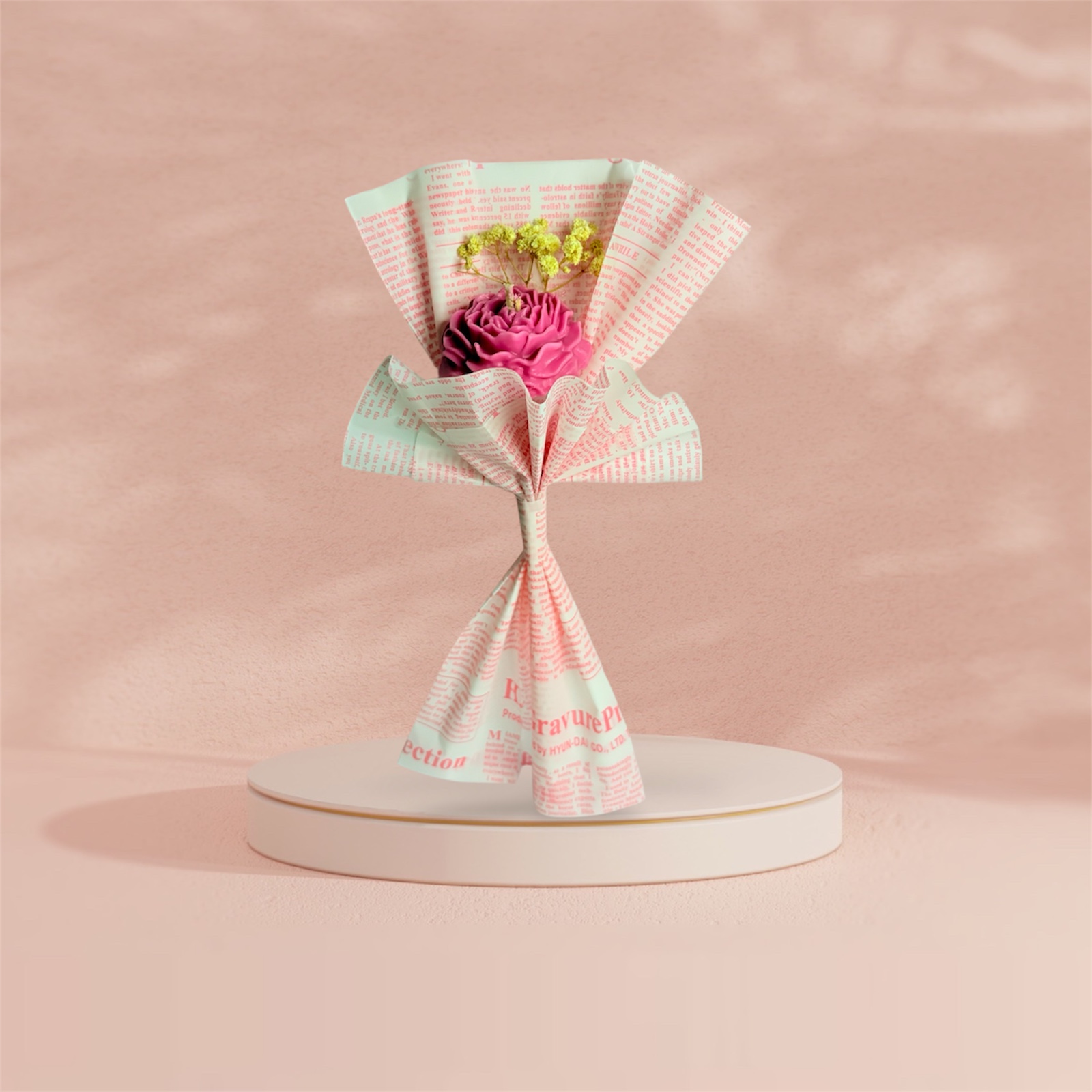 Peony Candle Bouquet